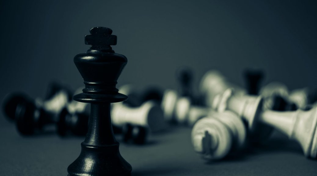 kick chess piece standing